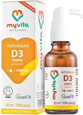 Vitamin D3 D - 3 FORTE liquid 2000 IU 50 ml MYVITA drops